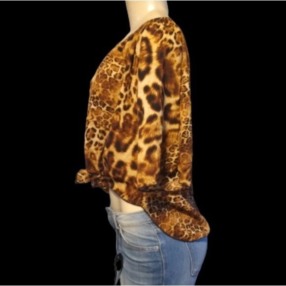 Leopard Crop Top L - Picture 6 of 7